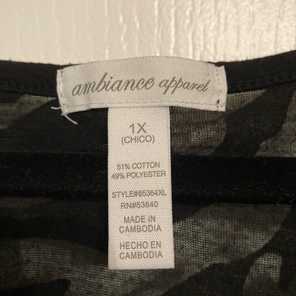 Black Sheer Top - Picture 3 of 3